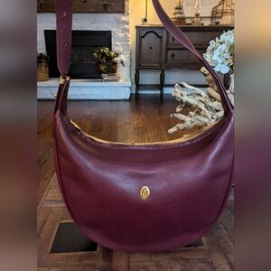 Cartier Burgundy‎ Hobo Shoulder Bag